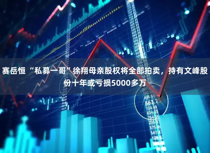 赛岳恒 “私募一哥”徐翔母亲股权将全部拍卖，持有文峰股份十年或亏损5000多万