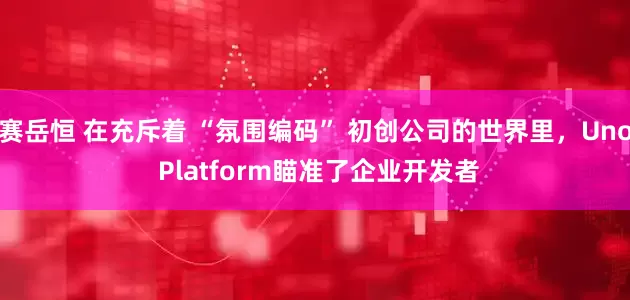 赛岳恒 在充斥着 “氛围编码” 初创公司的世界里，Uno Platform瞄准了企业开发者