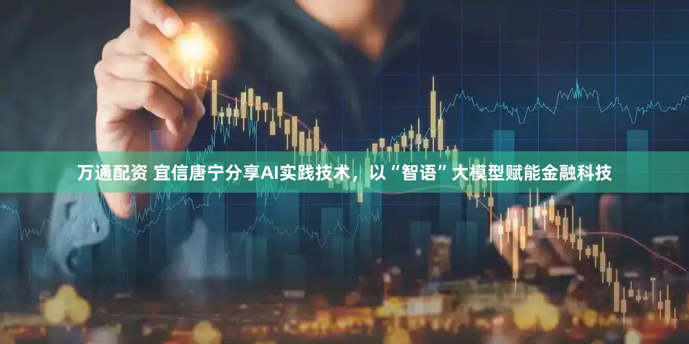 万通配资 宜信唐宁分享AI实践技术，以“智语”大模型赋能金融科技